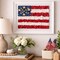 American Flag Button Bundle – Red, White & Blue Buttons with Gold Stars – Patriotic Craft Kit for DIY Flag Art on 8x10 Canvas – By Buttons Galore and More